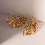 Seraphina Ilaria Earrings – Gold-Plated Statement Jewelry | Huna Jewelry