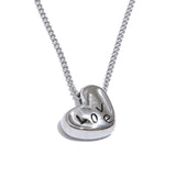 Zoren Heart Necklace – Engraved Love Pendant Waterproof Jewelry | Huna Jewelry
