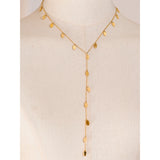 Kaori Leaves Drop Y Necklace – Elegant & Minimalist Jewelry | Huna Jewelry