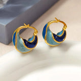 Swirly Hoop Earrings