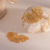 Seraphina Ilaria Earrings – Gold-Plated Statement Jewelry | Huna Jewelry