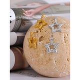 Leighton Star Drop Earrings – Vintage & Waterproof Statement | Huna Jewelry