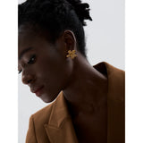 Helena Flower Stud Earrings – Timeless Floral Style for Everyday Wear | Huna Jewelry