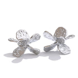 Isabel Floral Stud Earrings – Elegant Everyday Jewelry for Women | Huna Jewelry