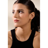 Lucy Hoop Earrings – Colorful Cubic Zirconia & Waterproof Design | Huna Jewelry