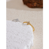 Zircon Grace Ring – Elegant Sparkle | Huna Jewelry