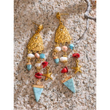 Lola Triangle Dangle Earrings – Beach-Inspired Lightweight Jewelry | Huna Jewelry