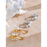 Alethea Pearl Drop Earrings – Elegant & Timeless Jewelry | Huna Jewelry