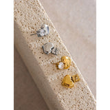 Karol Heart Stud Earrings – Cubic Zirconia, Waterproof & Hypoallergenic | Huna Jewelry