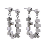 Cecily Triangle Bead Hoop Earrings – Trendy & Stylish Jewelry | Huna Jewelry