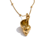 Willow Conch Pendant Necklace – Elegant Coastal Inspired Jewelry | Huna Jewelry