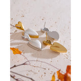 Celia Heart Drop Earrings – Dainty Pearl Statement Jewelry | Huna Jewelry