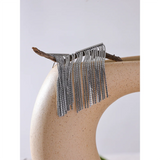 Catiana Tassel Chain Dangle Earrings – Elegant & Waterproof | Huna Jewelry