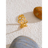 Lennon Round Hollow Ring – Modern & Stylish Statement Jewelry | Huna Jewelry