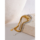 Zelda Beaded Chain Bracelet – Modern & Waterproof Everyday Jewelry | Huna Jewelry