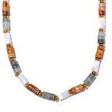 Ruby Natural Stone Beaded Necklace – Waterproof & Elegant Jewelry | Huna Jewelry