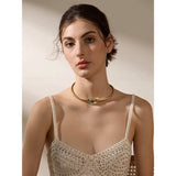 Scarlett Green Stone Choker – Sleek & Modern Statement Necklace | Huna Jewelry
