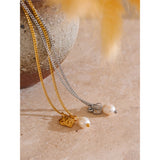 Pearl Heart Necklace – Elegant & Timeless Jewelry | Huna Jewelry