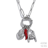 Anita Red Chili Heart Cool Necklace – Trendy Charm Pendant Jewelry | Huna Jewelry