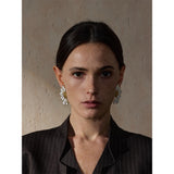 Chloe Flower Stud Earrings – Bold & Elegant Statement Jewelry | Huna Jewelry
