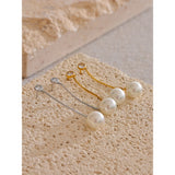 Christa Pearl Drop Earrings – Elegant & Hypoallergenic Jewelry | Huna Jewelry
