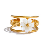 Caoimhe Flower Ring – Delicate & Elegant Floral Jewelry | Huna Jewelry