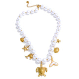 Eden Ocean Charm Pearl Necklace – Beach-Inspired Jewelry | Huna Jewelry