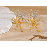 Fleur Firework Stud Earrings – Dazzling & Unique Piece | Huna Jewelry