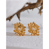 Catarina Flower Stud Earrings – Unique & Stylish Floral Design | Huna Jewelry