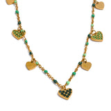 Ella Heart Drop Necklace – Dainty & Waterproof Jewelry for Women | Huna Jewelry