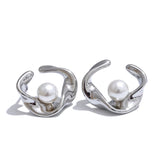 Kylie Pearl Stud Earrings – Classic & Chic Everyday Jewelry | Huna Jewelry