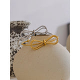 Winnie Bow Knot Cuff Bracelet – Dainty & Tarnish-Resistant Jewelry | Huna Jewelry