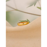 Evelyn Polished Band Ring – Smooth, Glossy & Hypoallergenic Jewelry | Huna Jewelry