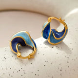 Swirly Hoop Earrings