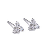 Greer Flower Stud Earrings – Sparkly & Elegant Daily Jewelry | Huna Jewelry