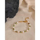 Magdalena Beaded Freshwater Pearl Bracelet – Elegant & Timeless | Huna Jewelry