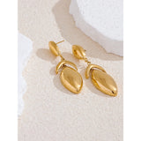 Danielle Floral Leaf Earrings – Stylish Big Drop Dangles | Huna Jewelry