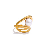 Helen Pearl Ring – Stylish & Elegant Classic Jewelry | Huna Jewelry