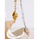 Willow Conch Pendant Necklace – Elegant Coastal Inspired Jewelry | Huna Jewelry