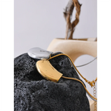 Helga Geometric Pendant – Waterproof Statement Necklace for Women | Huna Jewelry