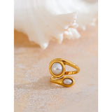 Amelie Pearl Ring – Modern & Classic Elegant Jewelry | Huna Jewelry