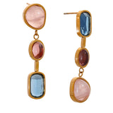 Lilia Natural Stone Drop Earrings – Elegant Dangle Jewelry for Women | Huna Jewelry