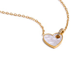 Dolly Heart Shell Pendant Necklace – Dainty & Elegant Jewelry | Huna Jewelry