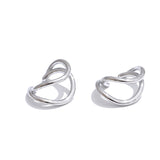 Alana Twisted Cuff Earrings – Minimalist, Non-Piercing & Water-Resistant | Huna Jewelry