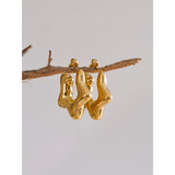 Caroline Star Hoop Earrings – Polished & Hypoallergenic Jewelry | Huna Jewelry