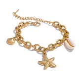 Nell Shell Chain Bracelet – Trendy & Stylish Piece | Huna Jewelry