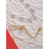 Lessa Rhombus Drop Necklace – Waterproof Geometric Chain Jewelry | Huna Jewelry