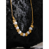 Angelica Freshwater Pearl Necklace – Elegant Vintage Beaded Jewelry | Huna Jewelry