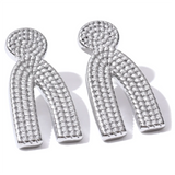 Teleri U-Shaped Earrings – Modern & Hypoallergenic Minimalist | Huna Jewelry