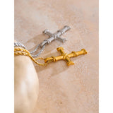 Eleanor Cross Pendant Necklace – Classic Dainty Layering Jewelry | Huna Jewelry